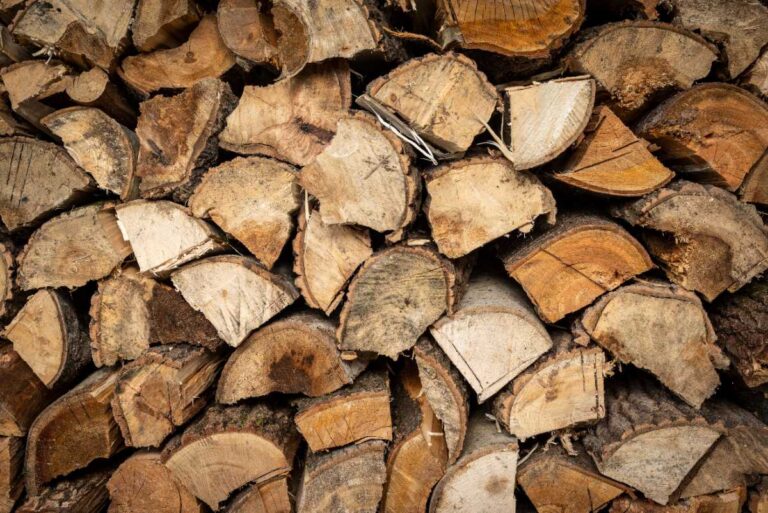 Texture de fond de bois de chauffage