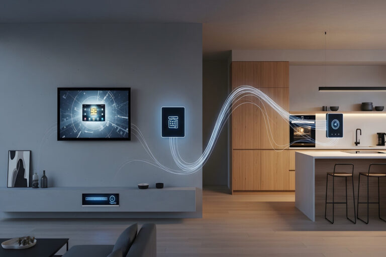 Équipements connectés dans des maisons intelligentes