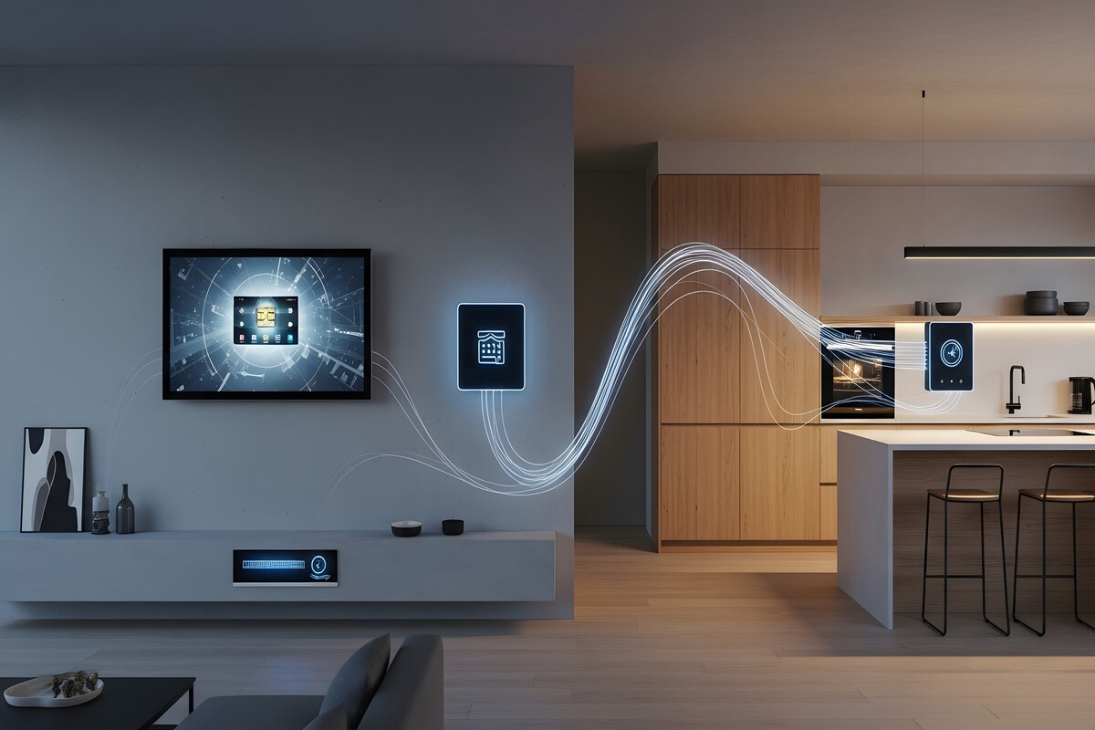 Équipements connectés dans des maisons intelligentes